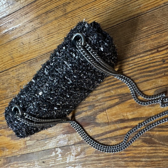 NWOT Tory Burch Tweed Mini Flap Kira Bag - Picture 3 of 6